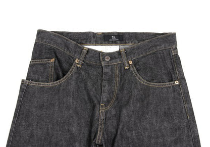 Y's Asymmetrical Pocket Design Denim Jeans Black Size 1