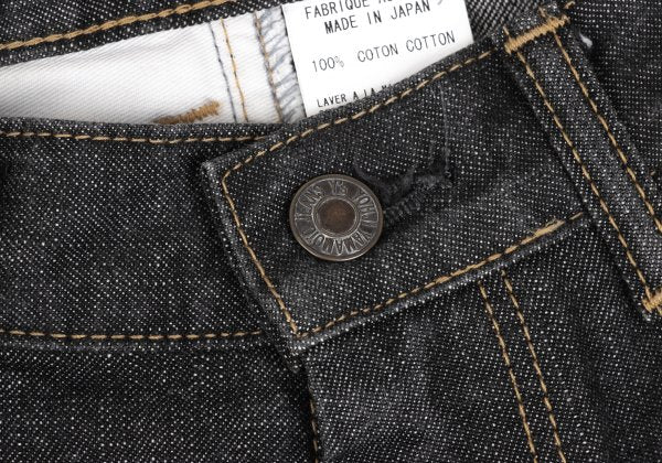 Y's Asymmetrical Pocket Design Denim Jeans Black Size 1