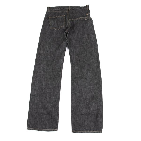 Y's Asymmetrical Pocket Design Denim Jeans Black Size 1