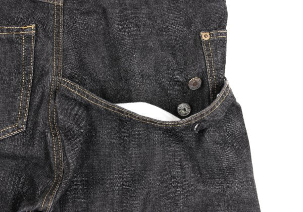 Y's Asymmetrical Pocket Design Denim Jeans Black Size 1