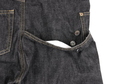Y's Asymmetrical Pocket Design Denim Jeans Black Size 1
