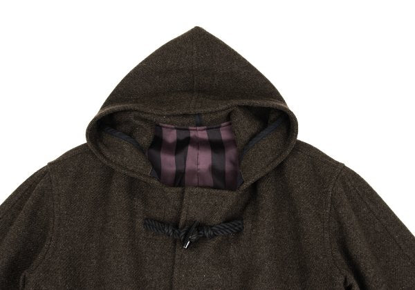 Jean Paul GAULTIER HOMME Wool Duffle Coat Brown Size M