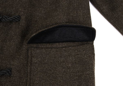 Jean Paul GAULTIER HOMME Wool Duffle Coat Brown Size M