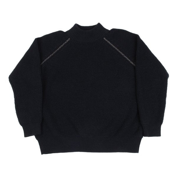 Y's for men Wool Acrylic Waffle High Sweater Navy Size 3