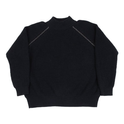 Y's for men Wool Acrylic Waffle High Sweater Navy Size 3