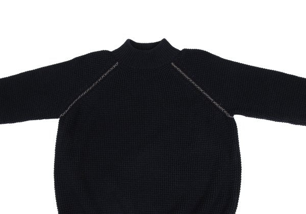 Y's for men Wool Acrylic Waffle High Sweater Navy Size 3
