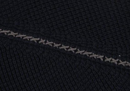 Y's for men Wool Acrylic Waffle High Sweater Navy Size 3