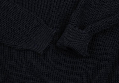 Y's for men Wool Acrylic Waffle High Sweater Navy Size 3
