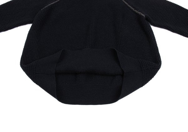 Y's for men Wool Acrylic Waffle High Sweater Navy Size 3