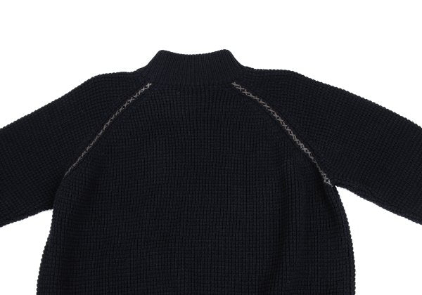Y's for men Wool Acrylic Waffle High Sweater Navy Size 3