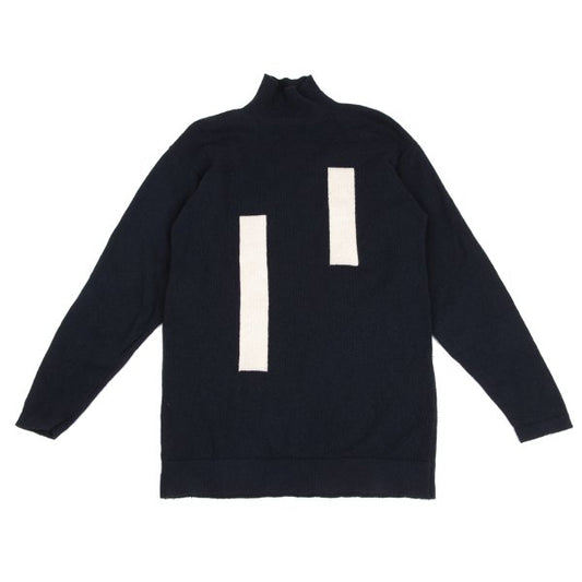 Y's for men Wool Turtleneck Sweater Navy Size L