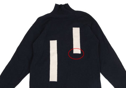 Y's for men Wool Turtleneck Sweater Navy Size L