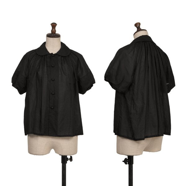 COMME des GARCONS Cotton Sheer Blouse Black Size S