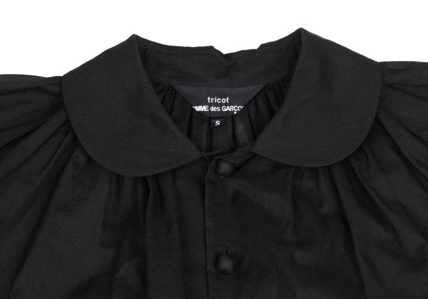 COMME des GARCONS Cotton Sheer Blouse Black Size S