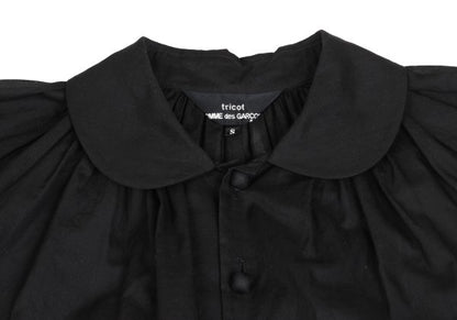 COMME des GARCONS Cotton Sheer Blouse Black Size S