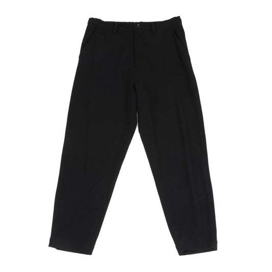 Y's 22AW Wool Raw-Edge Waist Tapered Pants Black Size 1
