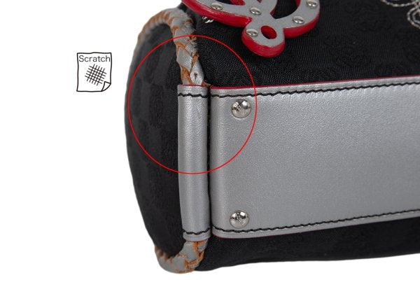 LOEWE Charm Zip Braided Handle Bag Black