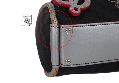 LOEWE Charm Zip Braided Handle Bag Black