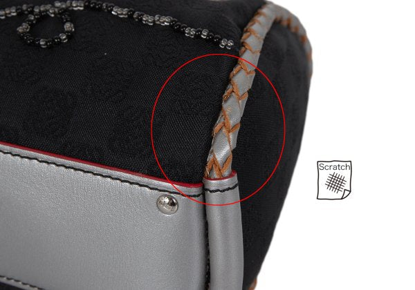 LOEWE Charm Zip Braided Handle Bag Black