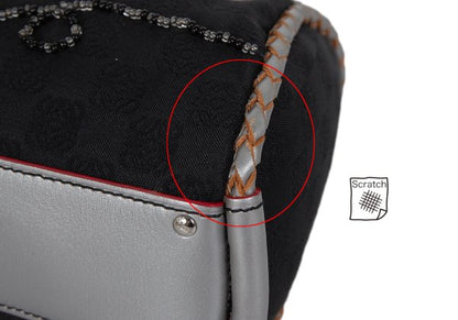 LOEWE Charm Zip Braided Handle Bag Black