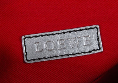 LOEWE Charm Zip Braided Handle Bag Black