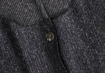 PLEATS PLEASE Mist Pleat Marble Cardigan Gray Size 3
