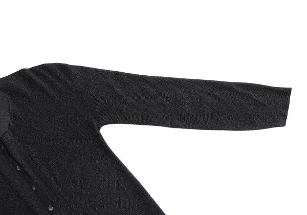 PLEATS PLEASE Mist Pleat Marble Cardigan Gray Size 3