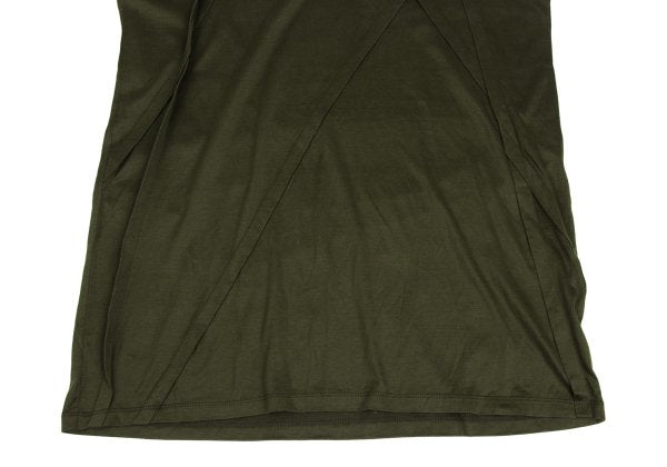ISSEY MIYAKE Lyocell Cotton Paneled T-Shirt Green Size 3