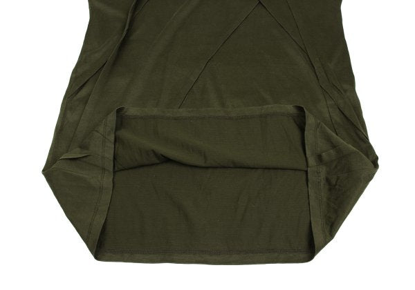 ISSEY MIYAKE Lyocell Cotton Paneled T-Shirt Green Size 3