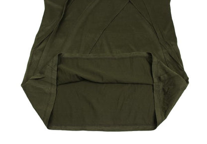 ISSEY MIYAKE Lyocell Cotton Paneled T-Shirt Green Size 3