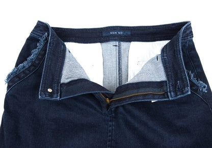 NON NO Mademoiselle NON NON Fringe Skirt Indigo Size L