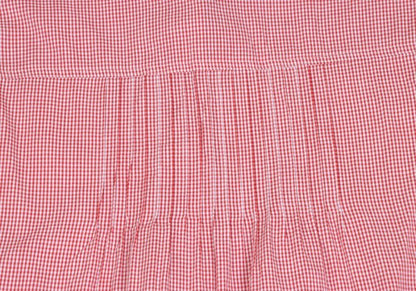 Mademoiselle NON NON Cotton Cupro Gingham Shirt Red Size 40L