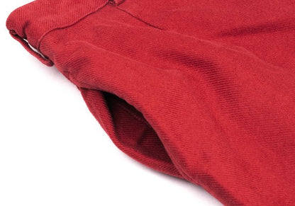 Mademoiselle NON NON Cotton Straight Pants Red Size 40L