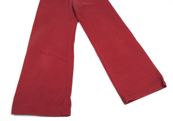 Mademoiselle NON NON Cotton Straight Pants Red Size 40L