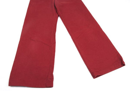 Mademoiselle NON NON Cotton Straight Pants Red Size 40L