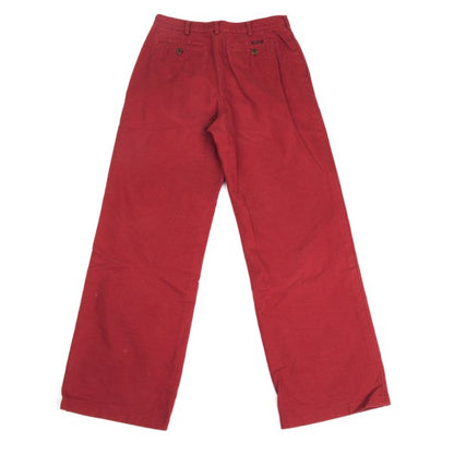 Mademoiselle NON NON Cotton Straight Pants Red Size 40L