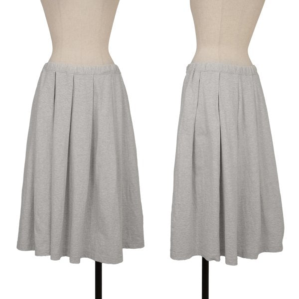 Mademoiselle NON NON Cotton Sweat Pleated Skirt Gray Size L