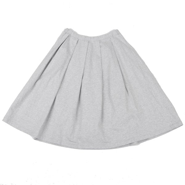 Mademoiselle NON NON Cotton Sweat Pleated Skirt Gray Size L