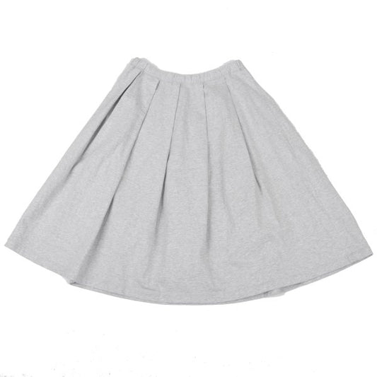 Mademoiselle NON NON Cotton Sweat Pleated Skirt Gray Size L