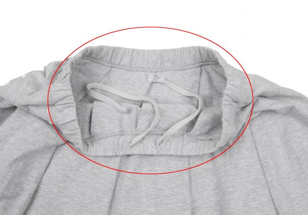 Mademoiselle NON NON Cotton Sweat Pleated Skirt Gray Size L