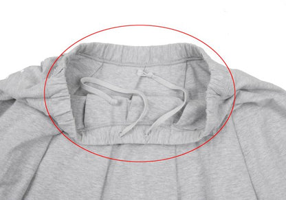 Mademoiselle NON NON Cotton Sweat Pleated Skirt Gray Size L