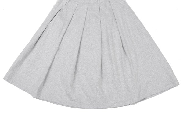 Mademoiselle NON NON Cotton Sweat Pleated Skirt Gray Size L