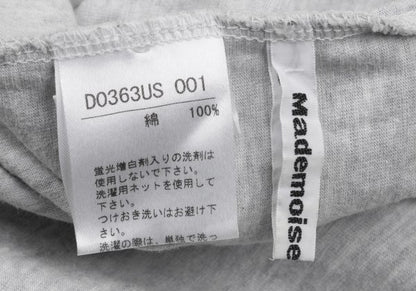 Mademoiselle NON NON Cotton Sweat Pleated Skirt Gray Size L