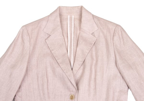 Mademoiselle NON NON Linen 3B Jacket Pink Size 40L