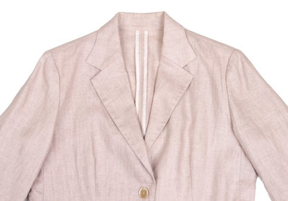 Mademoiselle NON NON Linen 3B Jacket Pink Size 40L