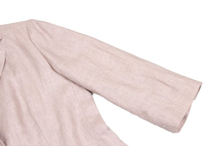 Mademoiselle NON NON Linen 3B Jacket Pink Size 40L