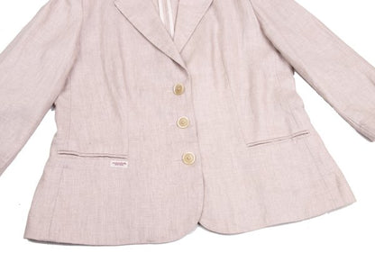 Mademoiselle NON NON Linen 3B Jacket Pink Size 40L