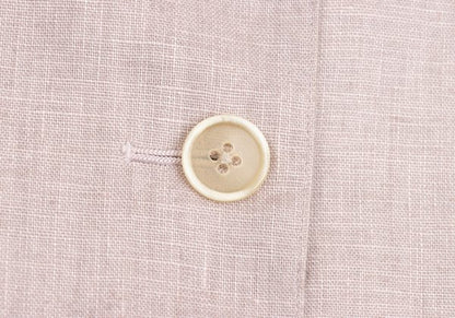 Mademoiselle NON NON Linen 3B Jacket Pink Size 40L