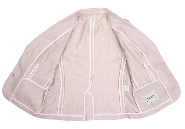 Mademoiselle NON NON Linen 3B Jacket Pink Size 40L