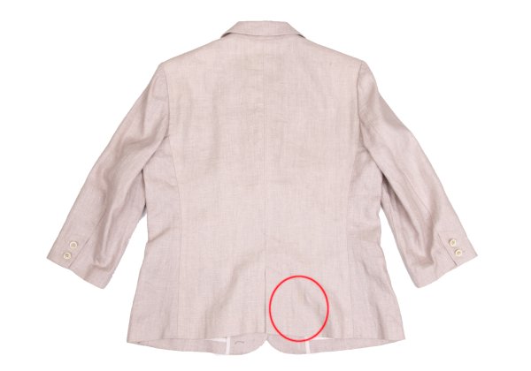 Mademoiselle NON NON Linen 3B Jacket Pink Size 40L